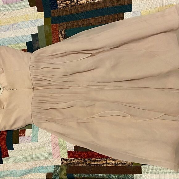 🌞 Jenny Yoo Semi Formal Neutral Dress - Picture 3 of 5